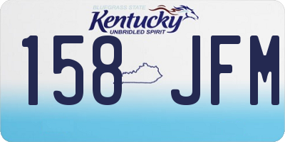 KY license plate 158JFM