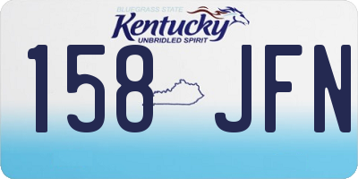 KY license plate 158JFN