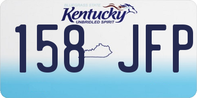KY license plate 158JFP