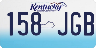 KY license plate 158JGB