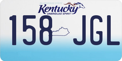 KY license plate 158JGL