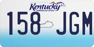 KY license plate 158JGM