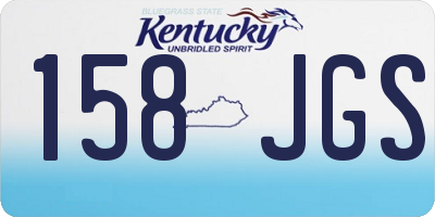 KY license plate 158JGS
