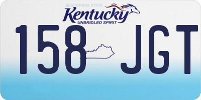 KY license plate 158JGT