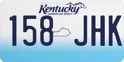 KY license plate 158JHK