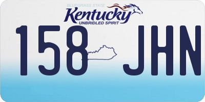 KY license plate 158JHN