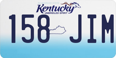 KY license plate 158JIM