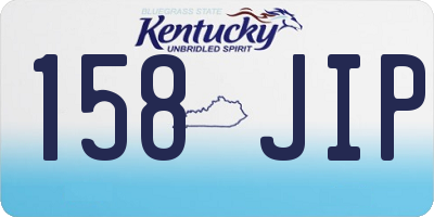 KY license plate 158JIP