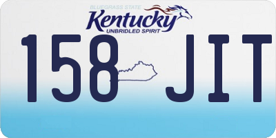 KY license plate 158JIT