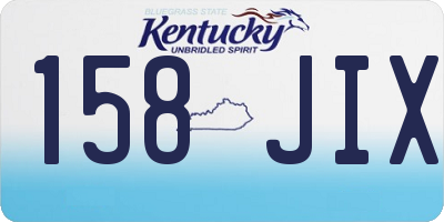 KY license plate 158JIX