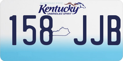 KY license plate 158JJB