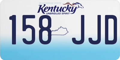 KY license plate 158JJD
