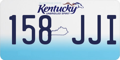 KY license plate 158JJI