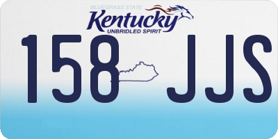 KY license plate 158JJS