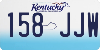 KY license plate 158JJW