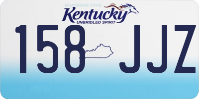 KY license plate 158JJZ