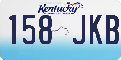 KY license plate 158JKB