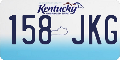 KY license plate 158JKG