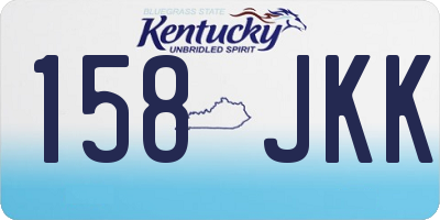 KY license plate 158JKK