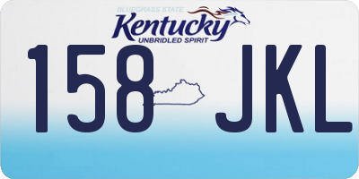 KY license plate 158JKL