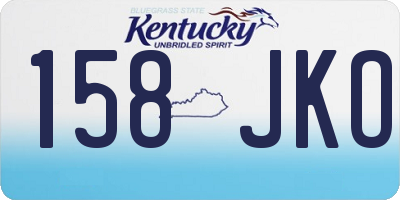 KY license plate 158JKO