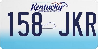 KY license plate 158JKR