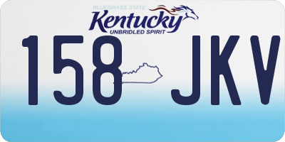 KY license plate 158JKV