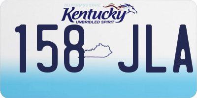 KY license plate 158JLA