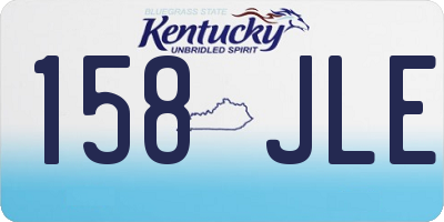 KY license plate 158JLE