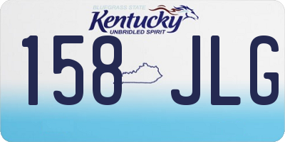 KY license plate 158JLG