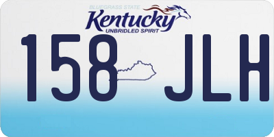 KY license plate 158JLH