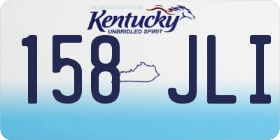 KY license plate 158JLI