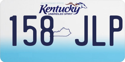 KY license plate 158JLP