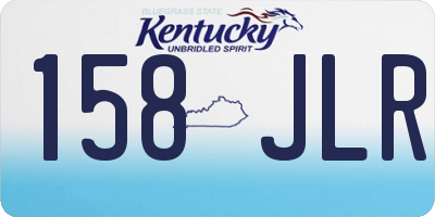 KY license plate 158JLR