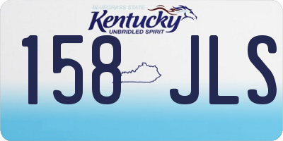 KY license plate 158JLS