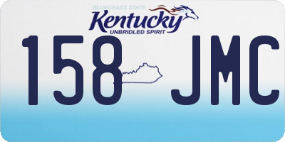 KY license plate 158JMC