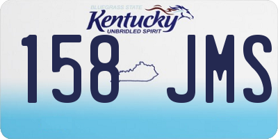KY license plate 158JMS