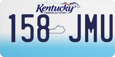KY license plate 158JMU