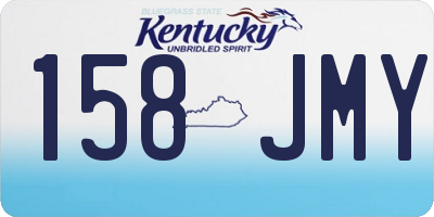 KY license plate 158JMY