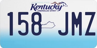 KY license plate 158JMZ