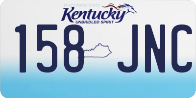 KY license plate 158JNC