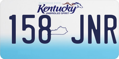 KY license plate 158JNR