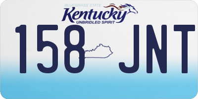 KY license plate 158JNT