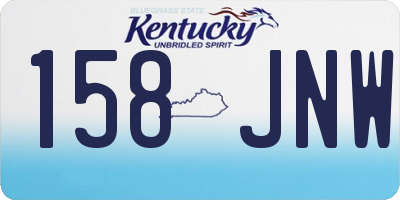KY license plate 158JNW