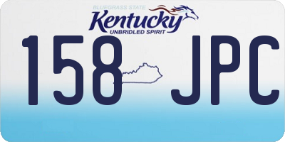 KY license plate 158JPC