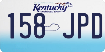 KY license plate 158JPD