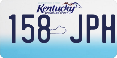 KY license plate 158JPH