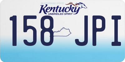 KY license plate 158JPI