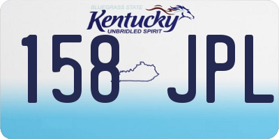 KY license plate 158JPL