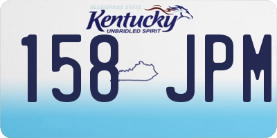 KY license plate 158JPM